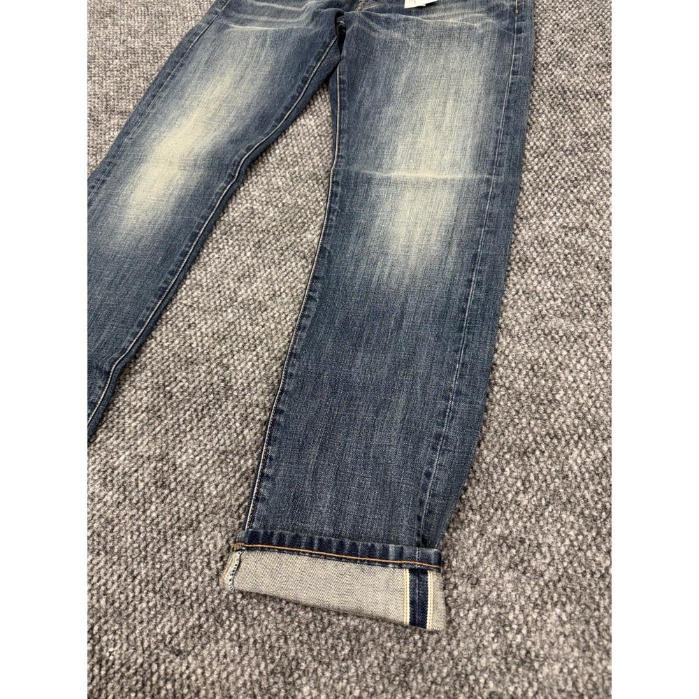 Outerknown SEA Selvedge Jeans Men's 33x34 Dark Blue Denim Organic Cotton - Picture 5 of 16